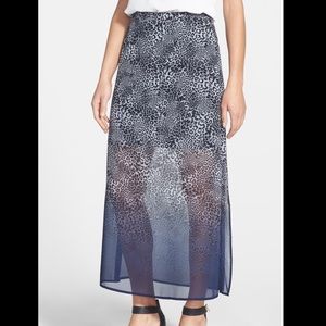Vince Camuto “Glacier Leopard” maxi skirt